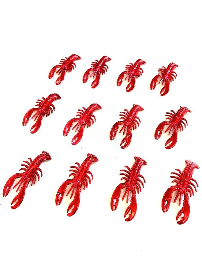 GZYSSL 24 Pcs Mini Crawfish Lobsters Boil Party Supplies Red Lobsters Crawfish Seafood Boil Party Decorations - Image 3